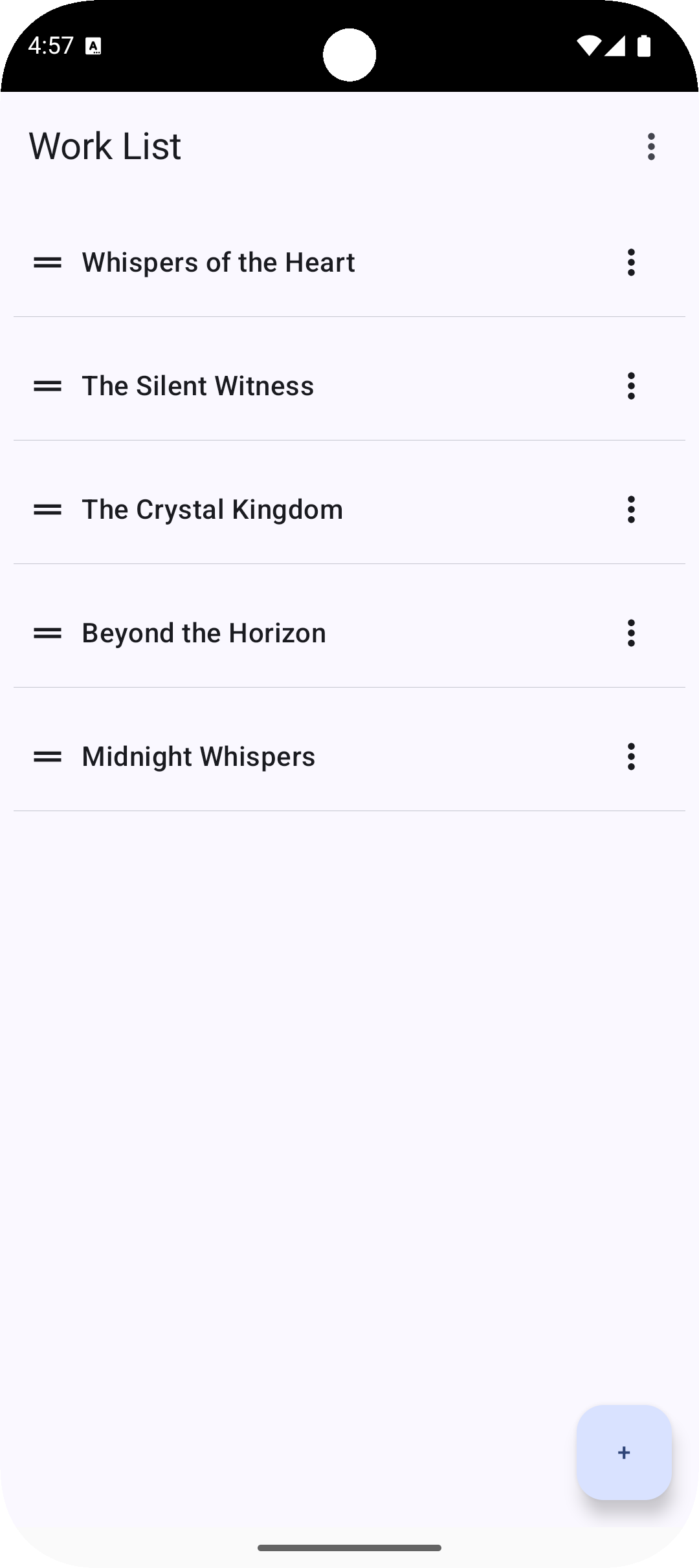 Android organize